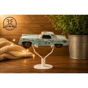 VINTAGE TOOTSIETOY 1955 FORD THUNDERBIRD DIE CAST METAL CAR BLUE USA